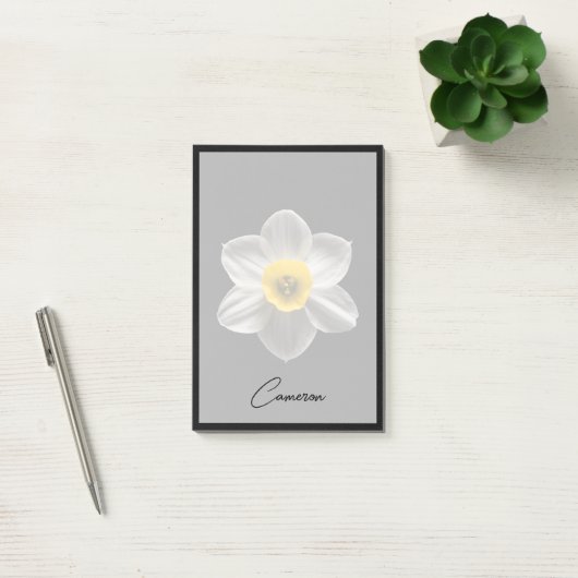 Flowers | White Daffodil Flower Post-it® Notes (Kantoor)