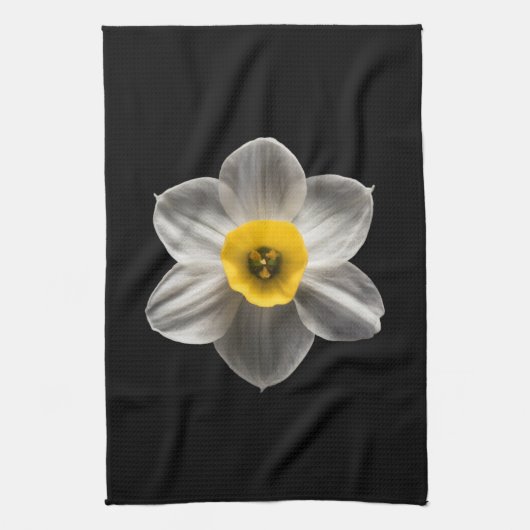 Flowers | White Daffodil Flower Theedoek (Verticaal)