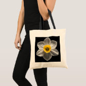 Flowers | White Daffodil Flower Tote Bag (Voorkant (product))