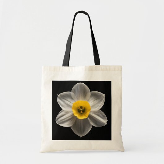 Flowers | White Daffodil Flower Tote Bag (Voorkant)