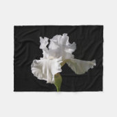 Flowers | White Iris Fleece Deken (Voorkant (Horizontaal))