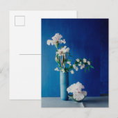 Flowers | White Iris in Vase Briefkaart (Voorkant / Achterkant)