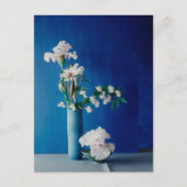 Flowers | White Iris in Vase Briefkaart (Voorkant)