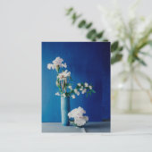 Flowers | White Iris in Vase Briefkaart (Staand voorkant)