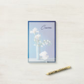 Flowers | White Iris in Vase Post-it® Notes (Op bureau)