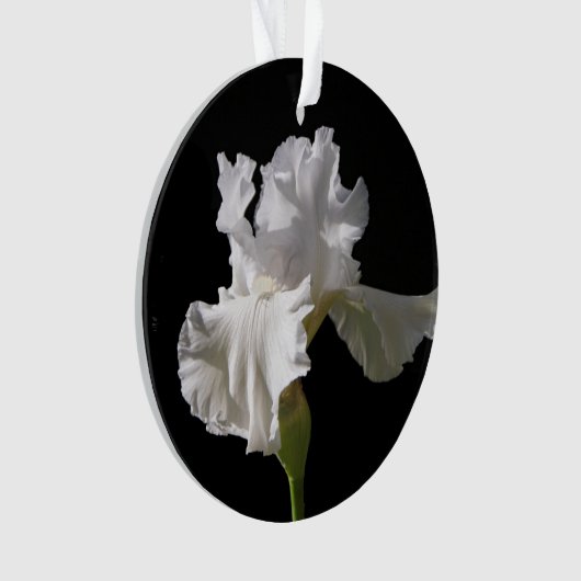 Flowers | White Iris Ornament (voorkant)