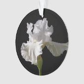 Flowers | White Iris Ornament (voorkant)