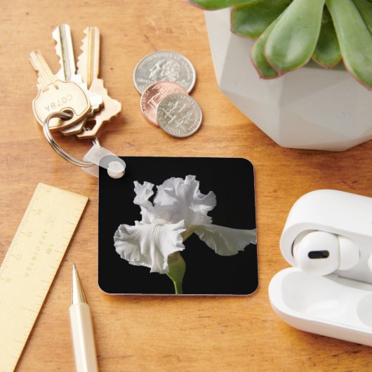 Flowers | White Iris Sleutelhanger (Bureau)