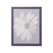 Flowers White & Purple Daisy Notitieblok (Linkerzijde)