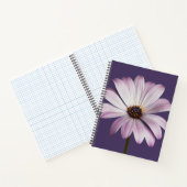 Flowers White & Purple Daisy Notitieboek (Binnen)