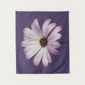 Flowers White & Purple Daisy Wandkleed (Voorkant)