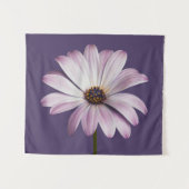 Flowers White & Purple Daisy Wandkleed (Voorkant (horizontaal))