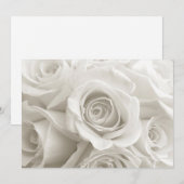 Flowers | White Roses Bedankkaart (Voorkant / Achterkant)