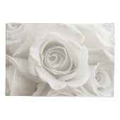 Flowers | White Roses Kussensloop (Achterkant)