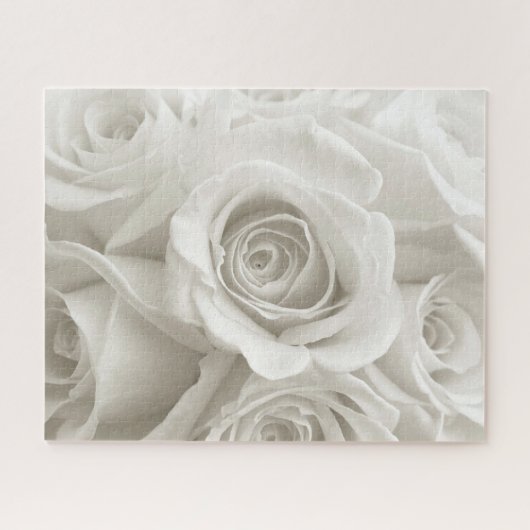 Flowers | White Roses Legpuzzel (Horizontaal)