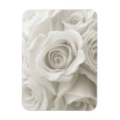 Flowers | White Roses Magneet (Verticaal)