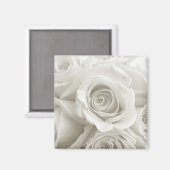 Flowers | White Roses Magneet (Voorkant / Achterkant)