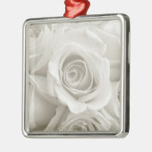 Flowers | White Roses Metalen Ornament (Links)