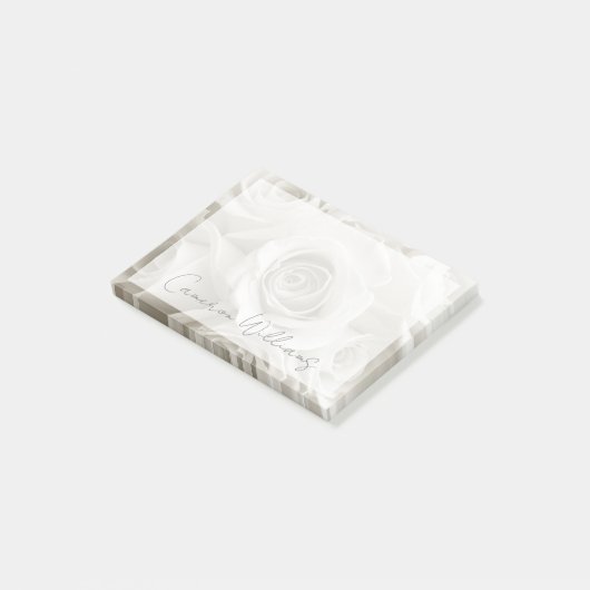 Flowers | White Roses Post-it® Notes (Schuin)
