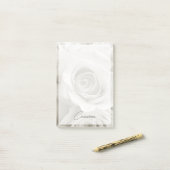 Flowers | White Roses Post-it® Notes (Op bureau)