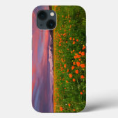 Flowers Wildflower Field Snowcapped Mountains Case-Mate iPhone Case (Achterkant)