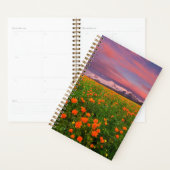 Flowers Wildflower Field Snowcapped Mountains Planner (Display)