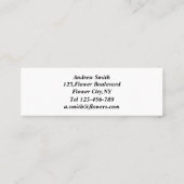 Flowers Winkelen visitekaartje (Achterkant)