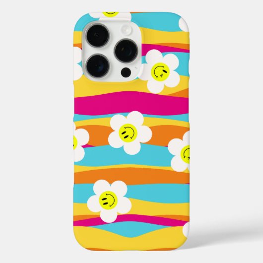 flowers with yellow centers showing smiley faces Case-Mate iPhone case (Achterkant)