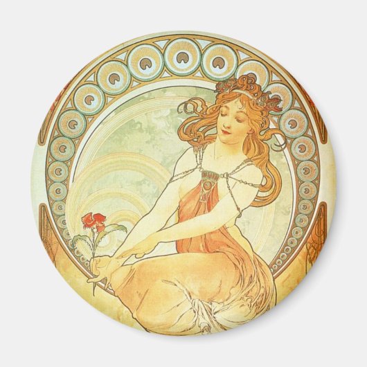 Flowers Woman Magneet (Voorkant)