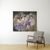 Flowers Woman Wandkleed (In Situ (horizontaal))