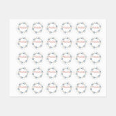 Flowers Wreated Custom Name Labels (Vel)