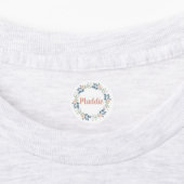 Flowers Wreated Custom Name Labels (Aangebracht)