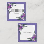 Flowers WreatVisitekaartje Vierkante Visitekaartje (Voorkant / Achterkant)