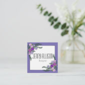 Flowers WreatVisitekaartje Vierkante Visitekaartje (Staand voorkant)