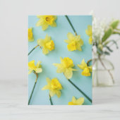 Flowers | Yellow Daffodils Bedankkaart (Staand voorkant)