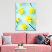 Flowers | Yellow Daffodils Canvas Afdruk (Insitu (Woonkamer))