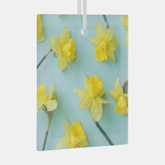Flowers | Yellow Daffodils Glas Ornament (Voorkant Rechts)