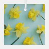Flowers | Yellow Daffodils Glas Ornament (Achterkant)