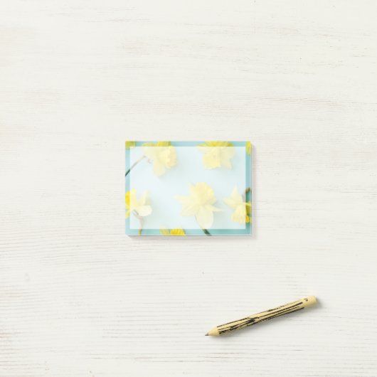 Flowers | Yellow Daffodils Post-it® Notes (Op bureau)