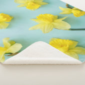 Flowers | Yellow Daffodils Sherpa Deken (3/4)