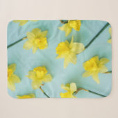 Flowers | Yellow Daffodils Sherpa Deken (Voorkant (horizontaal))