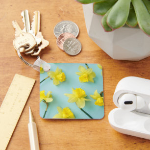 Flowers Yellow Daffodils Sleutelhanger