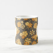 Flowers Yellow Oranje Quote BE Koffiemok (Center)