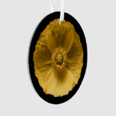 Flowers | Yellow Poppy Ornament (voorkant)