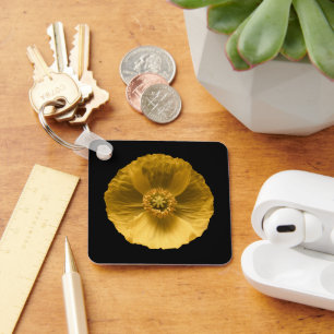Flowers Yellow Poppy Sleutelhanger