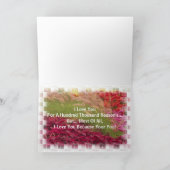 FlowersHeel kleurrijk1, ik hou van je! Kaart (Binnen)