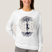 Flowertree of Life Longsleeve T-shirt (Voorkant)
