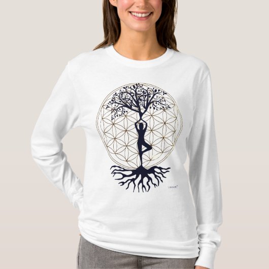 Flowertree of Life Longsleeve T-shirt (Voorkant)