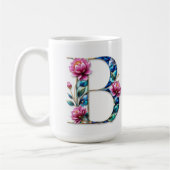 Flowery B letter koffie mok (Links)