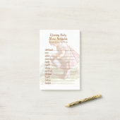 Flowery Baby Name Scramble Baby shower Word Game Post-it® Notes (Op bureau)